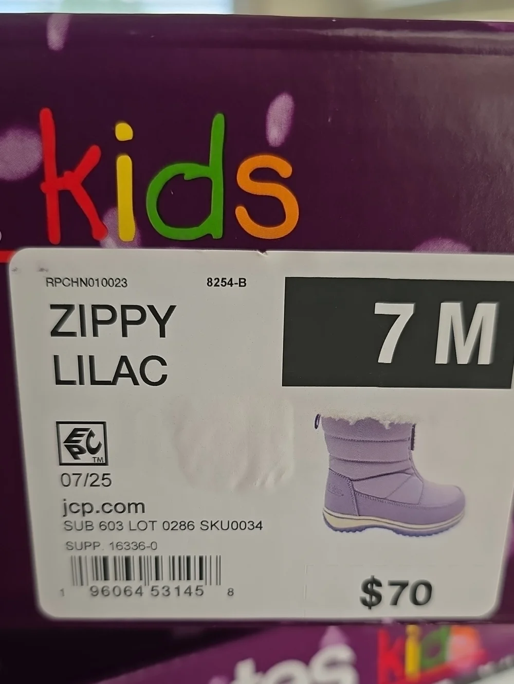 Totes Toddler Girls Zippy Waterproof Insulated Flat Heel Winter Boots LILAC 7T